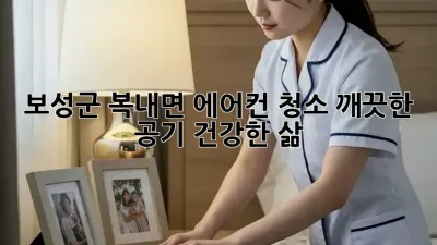 보성군 복내면 에어컨 청소: 깨끗한 공기, 건강한 삶!