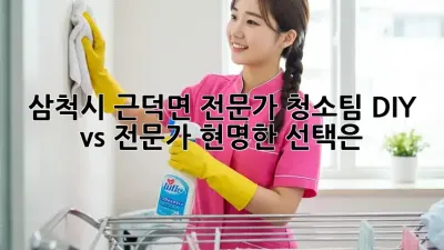 삼척시 근덕면 전문가 청소팀: DIY vs 전문가, 현명한 선택은?