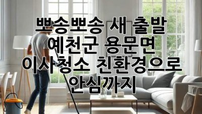 ✨ 뽀송뽀송 새 출발! 예천군 용문면 이사청소, 친환경으로 안심까지! 🏡